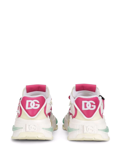 Dolce & Gabbana 30mm Air Master Nylon & Leather Sneakers In White