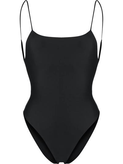 Shop Jade Swim Scoop-back Swimsuit In Schwarz