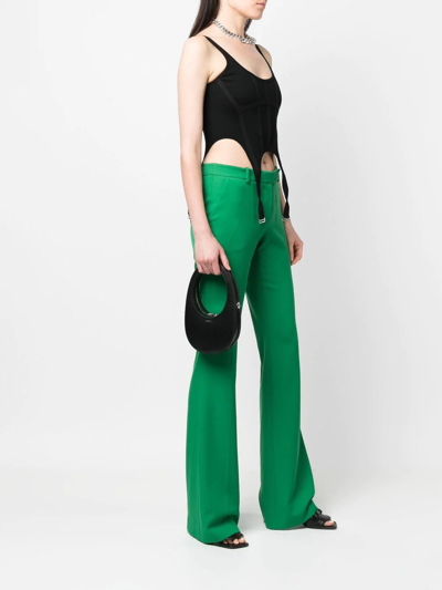Coperni Swipe Mini Leather Shoulder Bag In Black