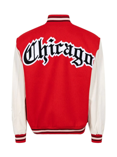 Shop Jeff Hamilton X Chicago Bulls Bomber Jacket In Rot