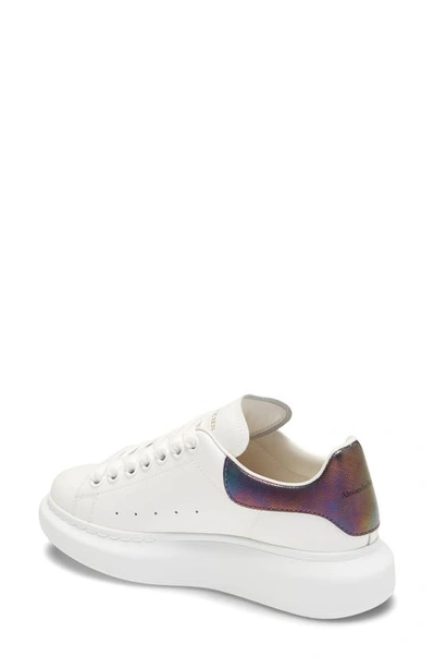 Shop Alexander Mcqueen Platform Sneaker In White/ Amethyst