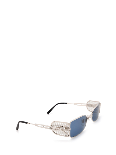 Shop Matsuda Sunglasses In Palladium White / Brushed Silver