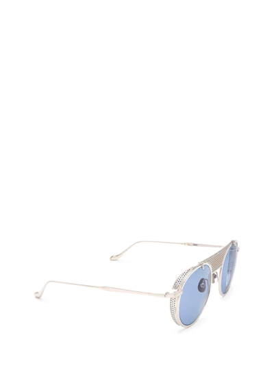 Matsuda Aviator-style Silver-tone Metal Sunglasses In Palladium White