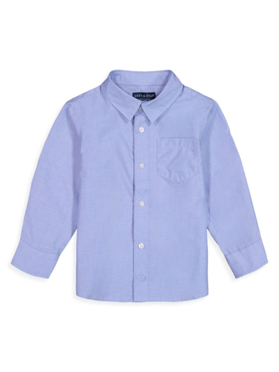 Shop Andy & Evan Boy's Button-down Shirt In Blue