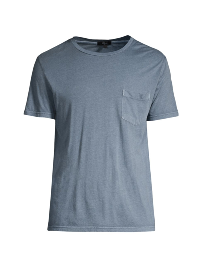 Shop Rails Men's Johnny Pocket T-shirt In Steel