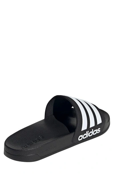 Shop Adidas Originals Gender Inclusive Adilette Shower Slide Sandal In Core Black/ftwr White