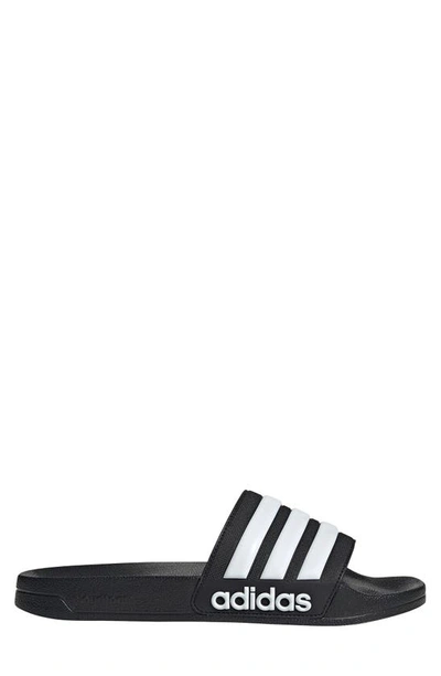 Adidas Originals Adidas Gender Inclusive Adilette Shower Slide Sandal In Core Black/ftwr White