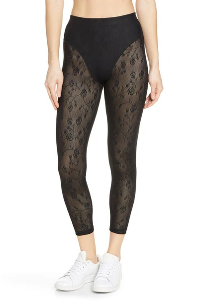 Shop Adam Selman Sport French Cut Leggings In Black