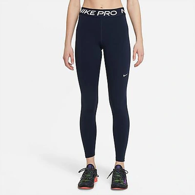 Shop Nike Women's Pro 365 Leggings In Obsidian/white