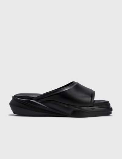 Shop Alyx Leather Mono Slides In Black