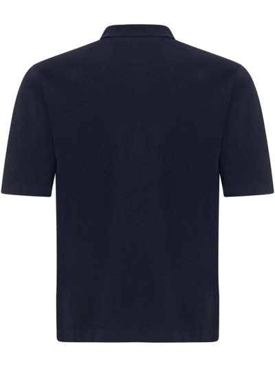 Shop Grifoni T-shirts And Polos Blue