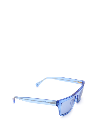 Shop Kaleos Sunglasses In Transparent Blue