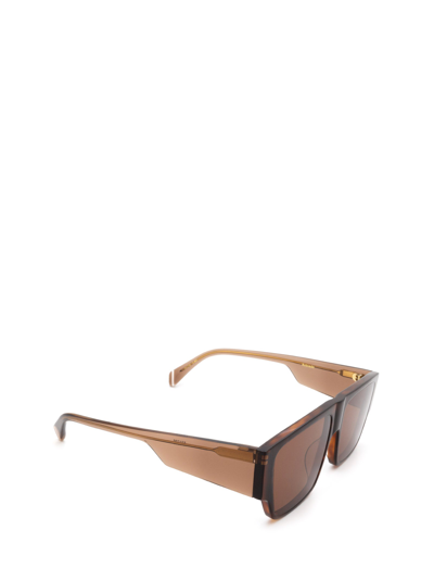 Shop Kaleos Sunglasses In Dark Brown Havana &amp; Transparent Brown