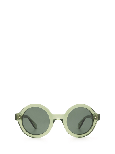 Shop Lesca Sunglasses In Green 2