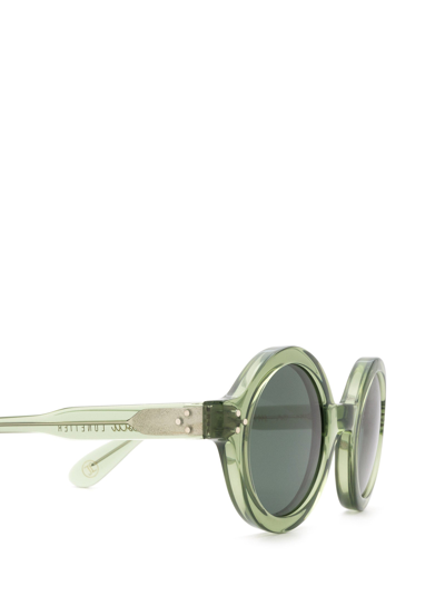 Shop Lesca Sunglasses In Green 2