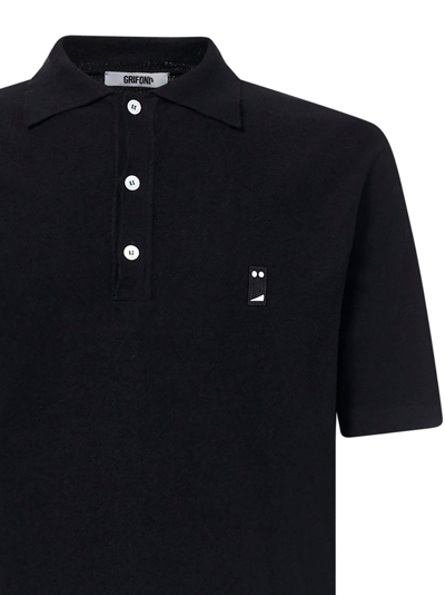 Shop Grifoni T-shirts And Polos Black