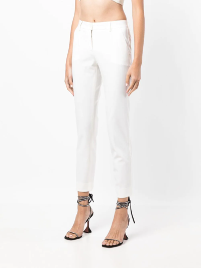 Shop Dolce & Gabbana Cropped Tailored Trousers In White