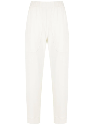 Shop Alcaçuz Cropped Tailored Trousers In White