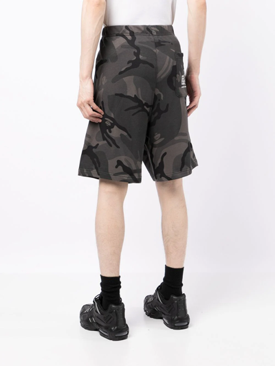 Shop Aape By A Bathing Ape Camouflage-print Shorts In Green