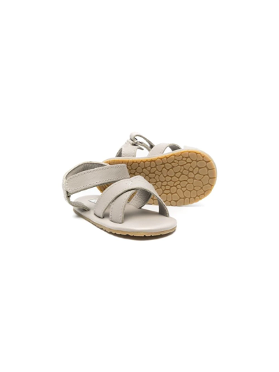Shop Donsje Open-toe Leather Sandals In Grey