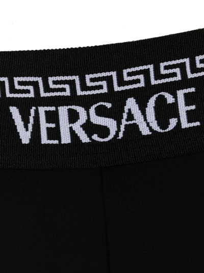 Shop Versace La Greca Boxers In Black