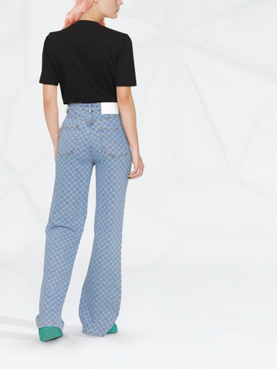 Dsquared2 Rainbow Logo Cotton T-shirt In Black