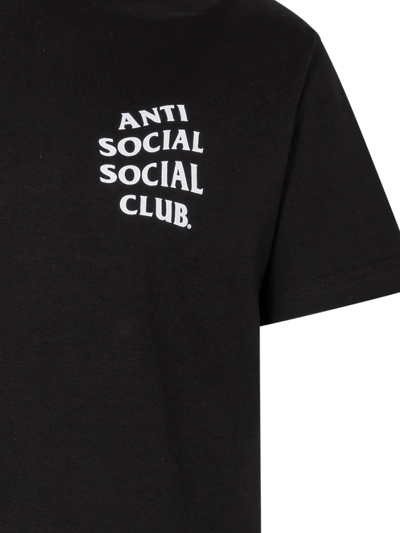 Shop Anti Social Social Club Logo-print T-shirt 2 In Black