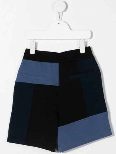 Shop Emporio Armani Two-tone Casual Shorts In Blue