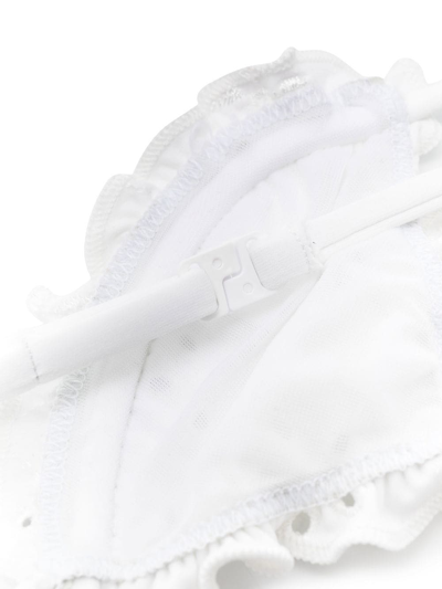 Mc2 Saint Barth Chris Embroidered Bikini Set In White