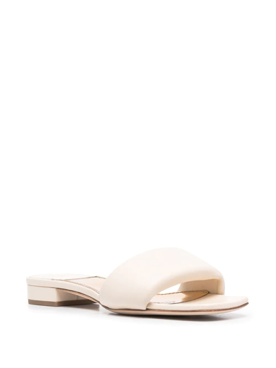 Shop Laurence Dacade Open Toe Slip-on Sandals In Neutrals