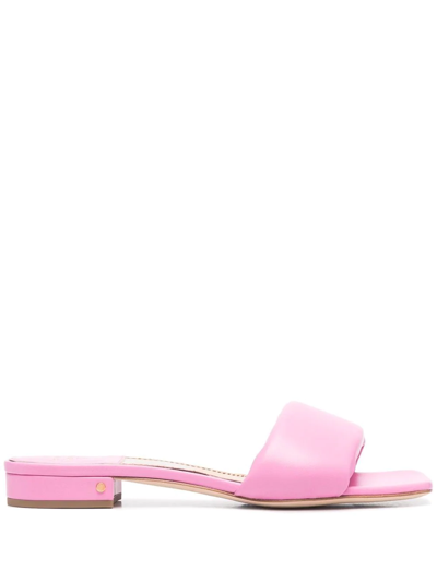 Shop Laurence Dacade Open Toe Slip-on Sandals In Pink
