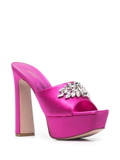 Shop Le Silla Platform Sole High Heel Pumps In Pink