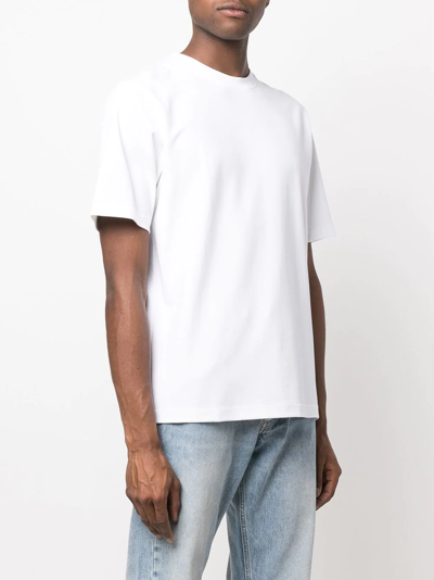 Theory Crew-neck Short-sleeve T-shirt In White