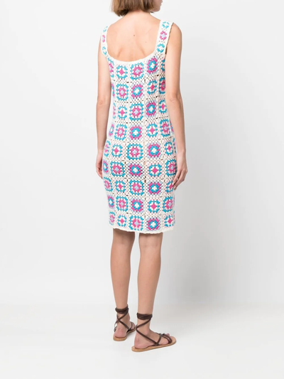 Shop Mc2 Saint Barth Jaisal Mini Dress In Neutrals