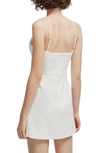 Shop French Connection Whisper Light Sweetheart Minidress In Summer White