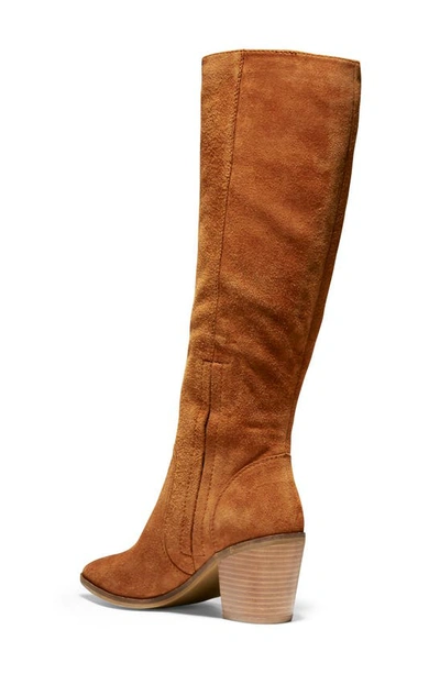 Shop Cole Haan Willa Knee High Boot In British Tan Suede