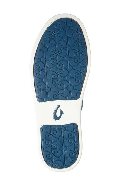 Shop Olukai 'pehuea' Slip-on Sneaker In Blue Faux Leather