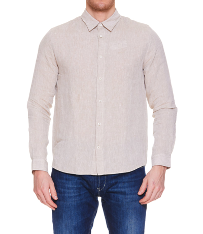 Shop Apc Vincent Shirt In Beige