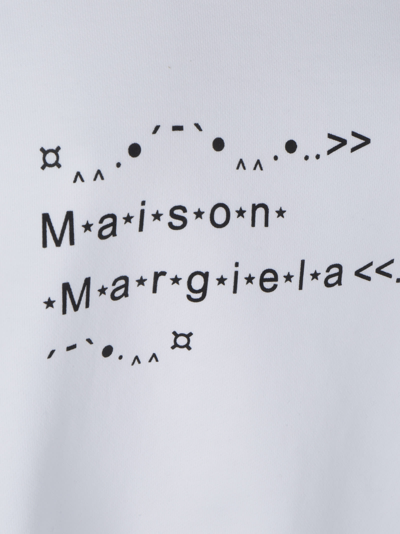 Shop Maison Margiela Sweatshirt In Off White