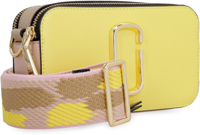 Marc Jacobs The Snapshot Leather Camera Bag In Yellow