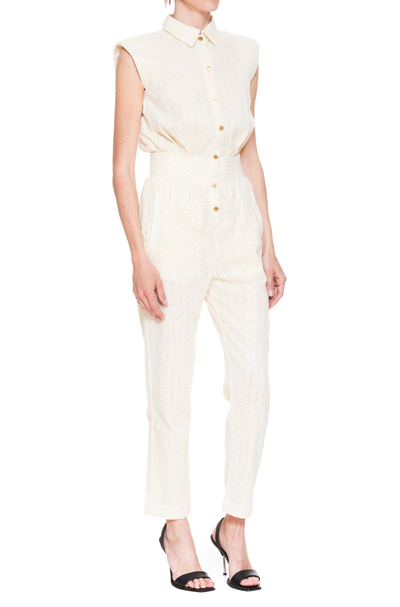 Shop Pinko Firenze Jumpsuit In White