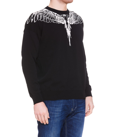 Shop Marcelo Burlon County Of Milan Icon Wings Sweater In Black