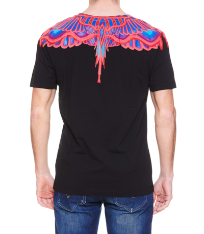 Shop Marcelo Burlon County Of Milan Marcelo Burlon Curves Wings T-shirt In Black
