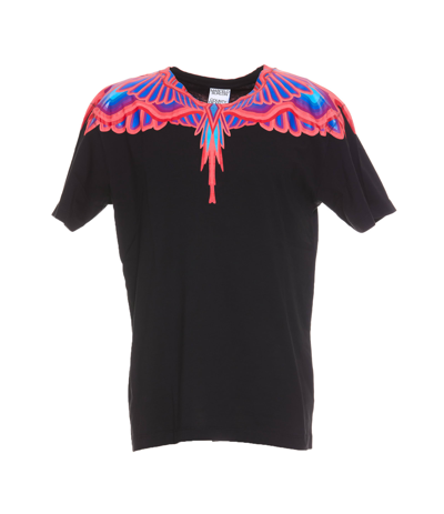 Shop Marcelo Burlon County Of Milan Marcelo Burlon Curves Wings T-shirt In Black