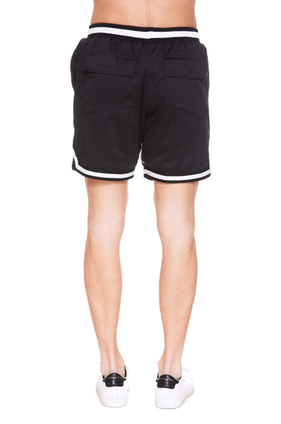 Shop Rhude Court Logo Shorts In Black