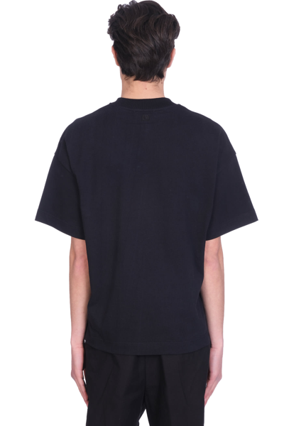 Shop Ami Alexandre Mattiussi T-shirt In Black Cotton
