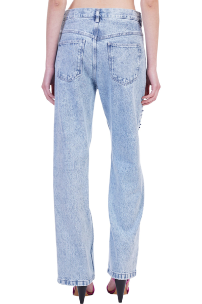 Shop Isabel Marant Nadegeil Jeans In Cyan Denim
