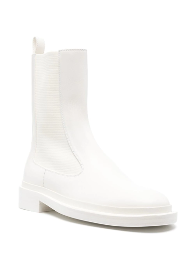 Shop Jil Sander Pull-on Ankle Boots In Weiss