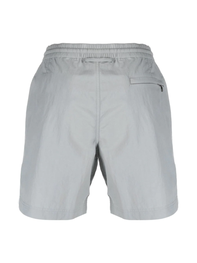 Shop Orlebar Brown Drawstring-waist Three-pocket Swim Shorts In Grey