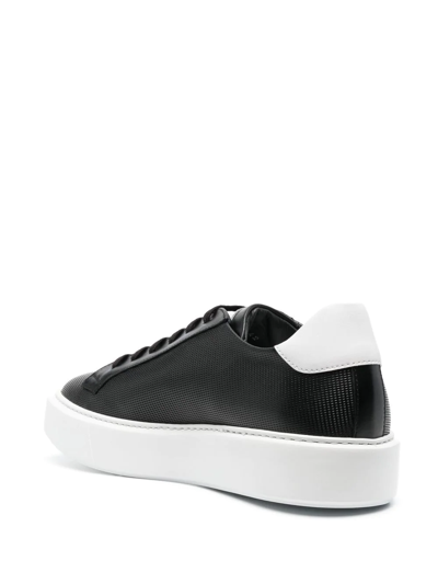 Shop Casadei Two-tone Lace-up Sneakers In Schwarz